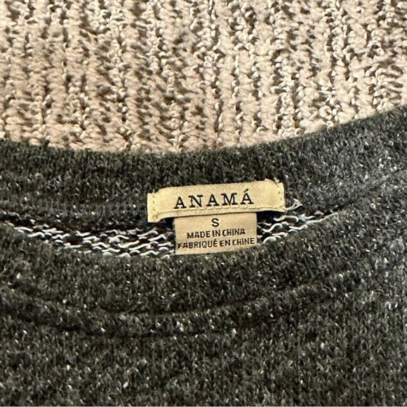 Anama Gray Ribbon Tied Scoop Neck Sweater - Picture 5 of 12